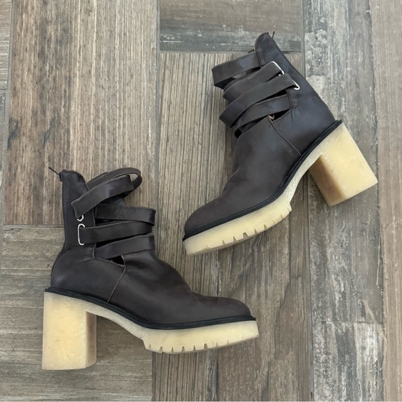 FREE PEOPLE Jesse Cutout Boot Bitter Brown size 8.5 - Picture 9 of 12